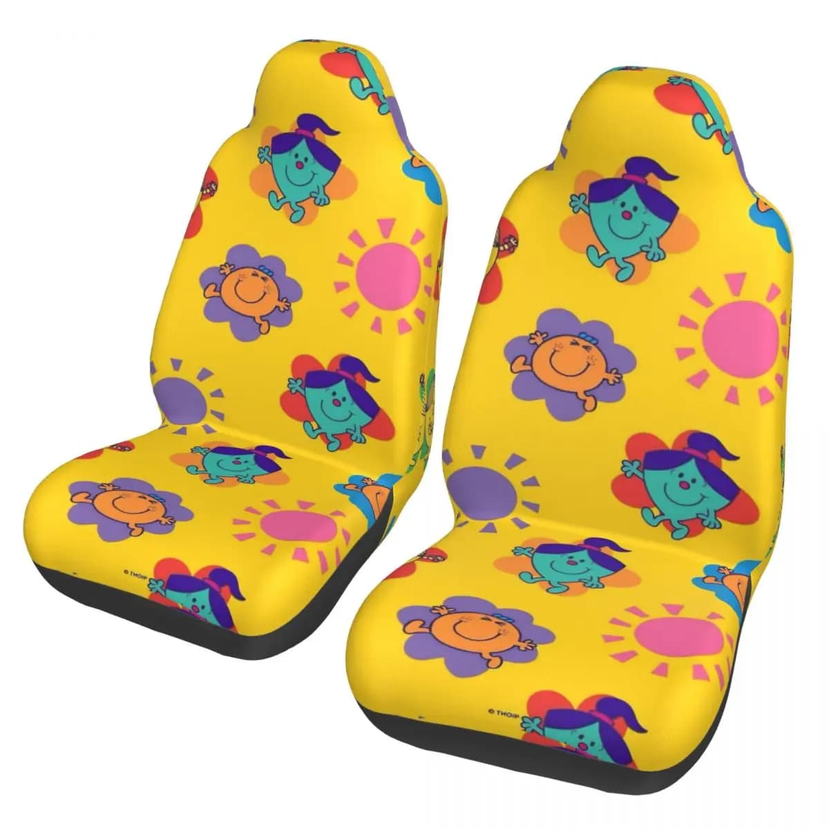 Universal Car Seat Covers Mr Men Little Miss, AUTOYOUTH Covers with Sympathetic Cartons, Hunting Fabric
