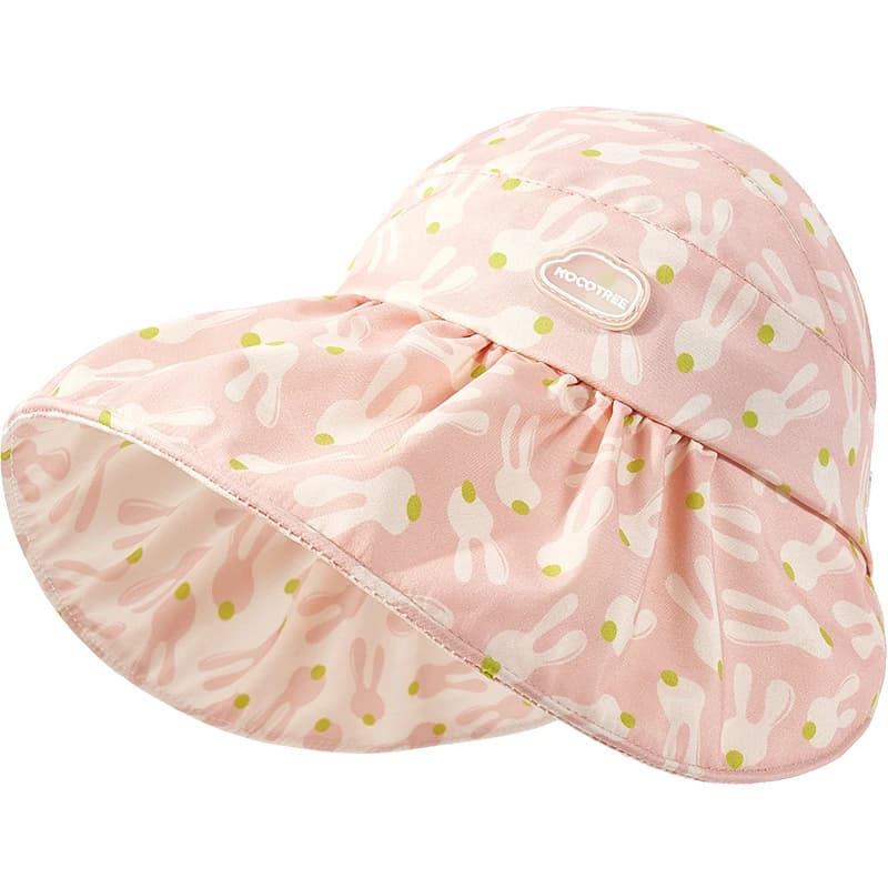 Cappello da sole per bambini a tesa larga a forma di conchiglia, con protezione UV, visiera da spiaggia per neonati, cappellini estivi per bambine da 6 mesi a 5 anni