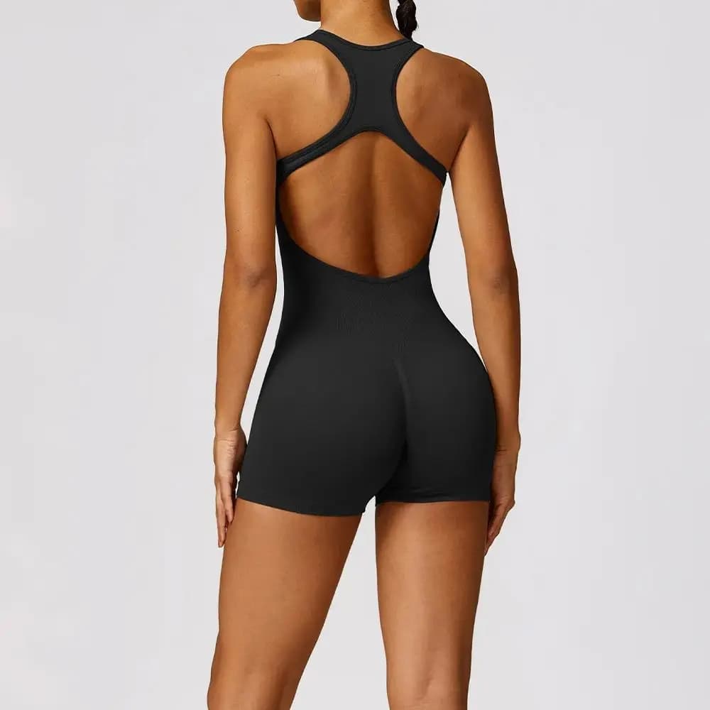 Sexy Back Suit Gym Set Training Yoga Jumpsuit for Women Sportswear Women's Sports Suit Fitness Pads Elasticized Training Suits