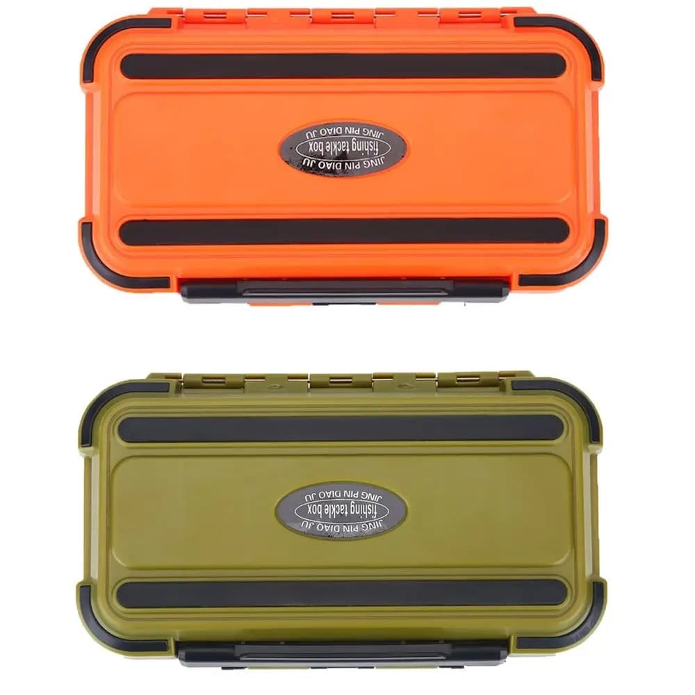 Waterproof ABS Fishing Equipment Box with 24 Parts, Adjustable Two Sides Dividers, Esche Container