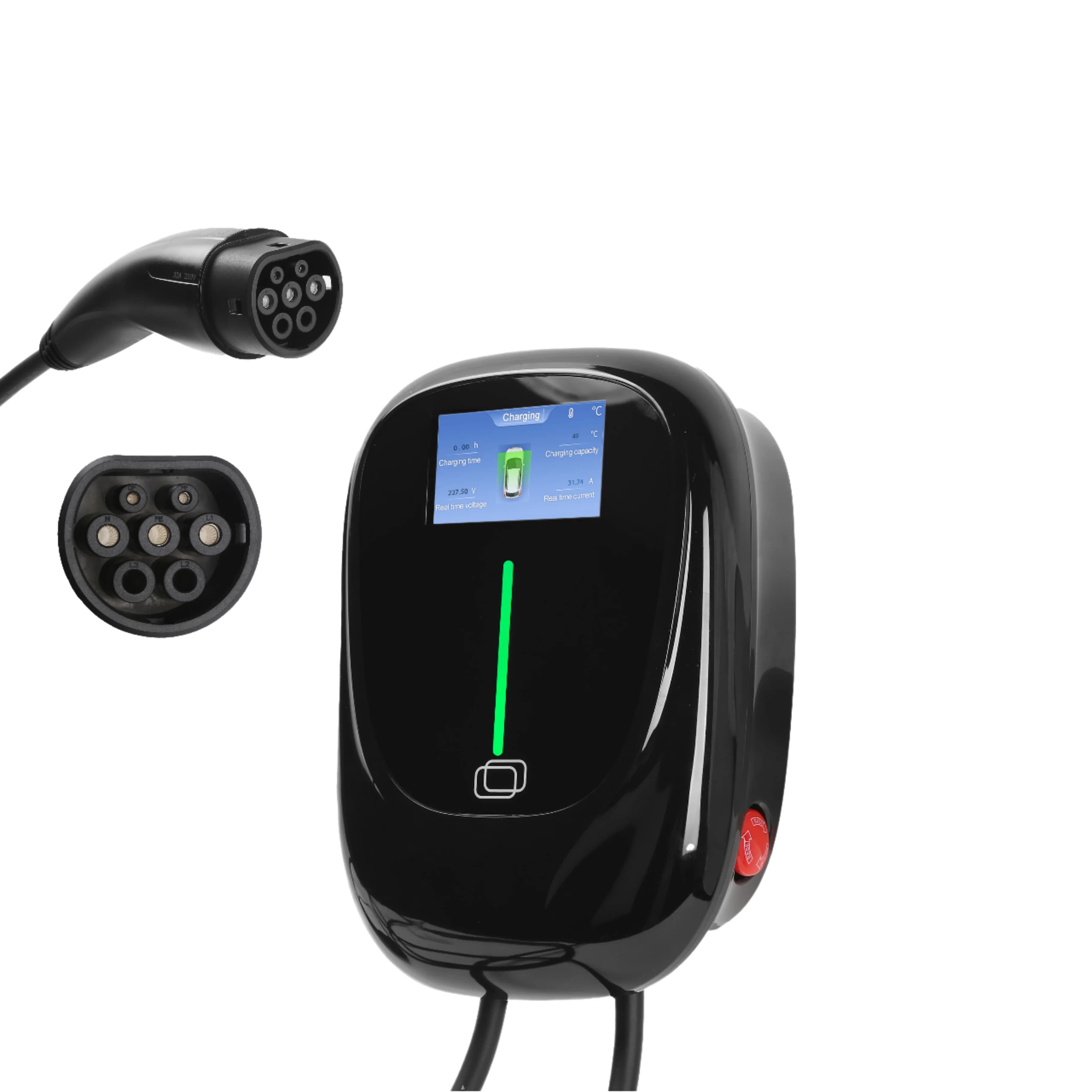7-22kW AC Wallbox EV Charger Station | Smart Fast Charging 220V-430V GBT Type Wall Charger Compatible with BYD