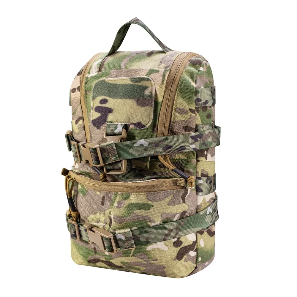 Tactical Molle Hydration Backpack Camouflage Vest Attached Water Bag Pack Outdoor Hunting EDC Utility Storage Pouch Patches