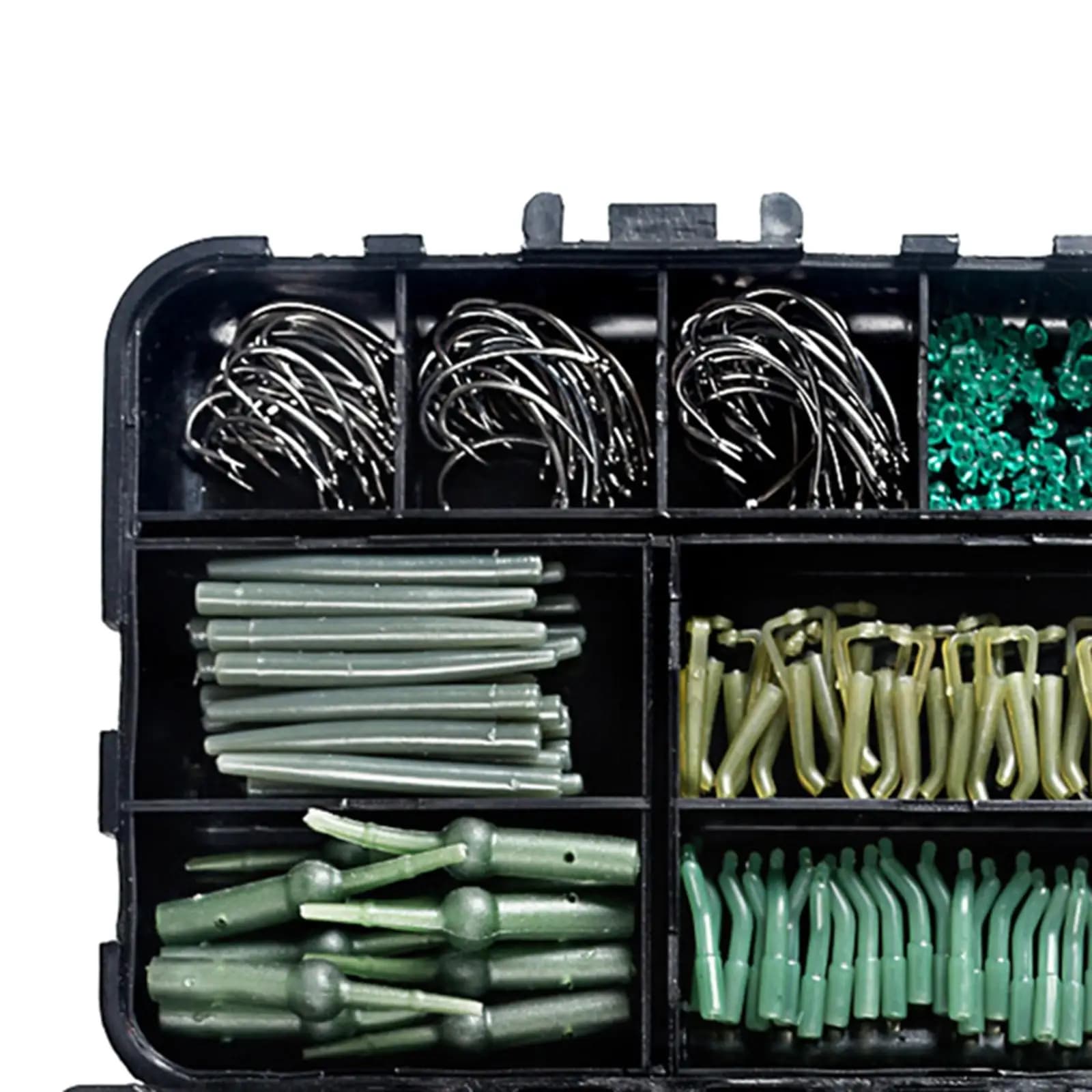 Carp Fishing Tackles Copper Rolling Swivel Screws Snap Clip Angler Box