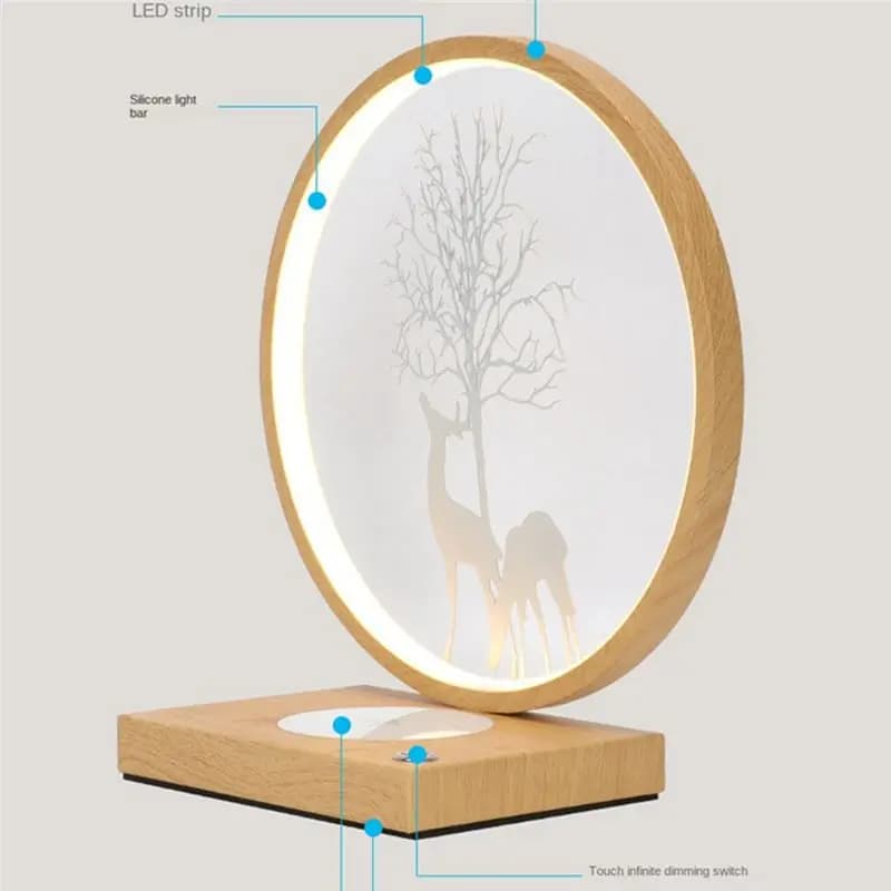 Need LED Desk Lamp Wireless Charger for Mobile Phone Lighting Desk Lamp Adjustable Dimming Desktop Nightstand Decoration-C