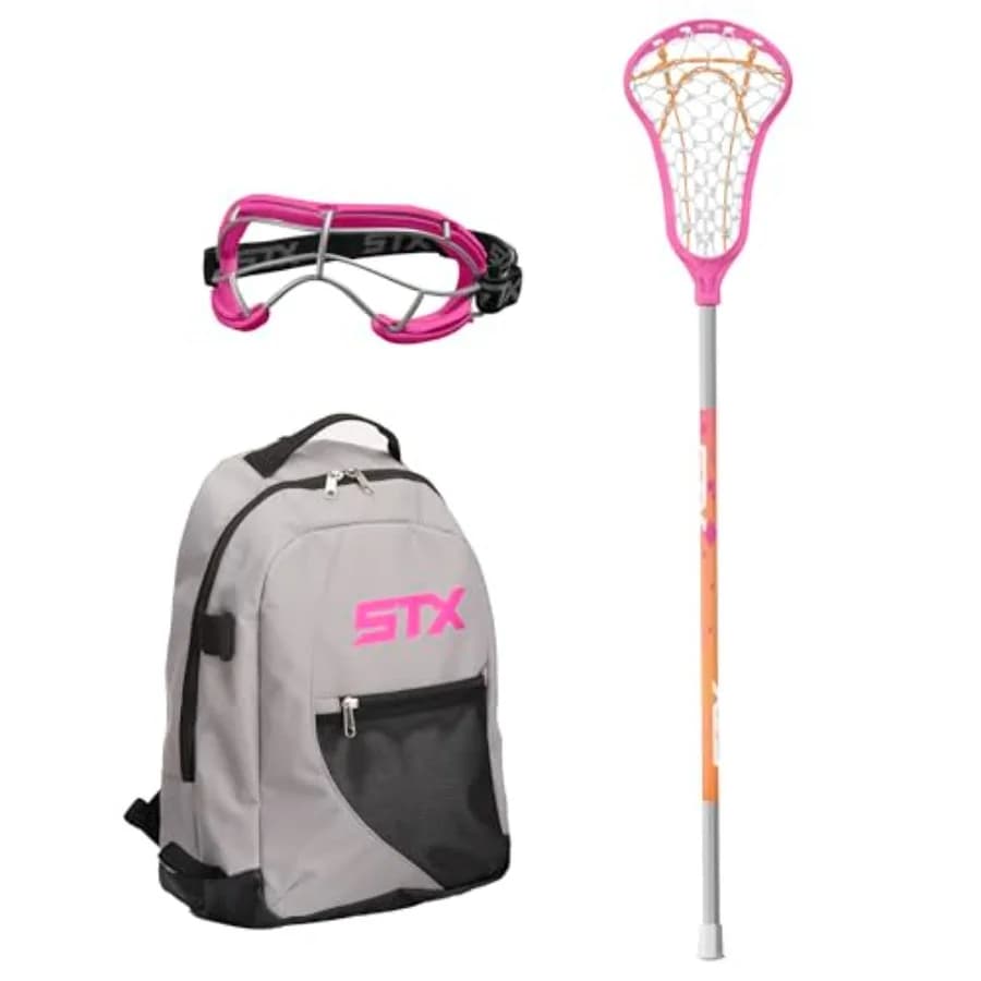 Set Iniziale per Lacrosse da Ragazza Exult Rise con Bastone, Occhiali e Zaino
