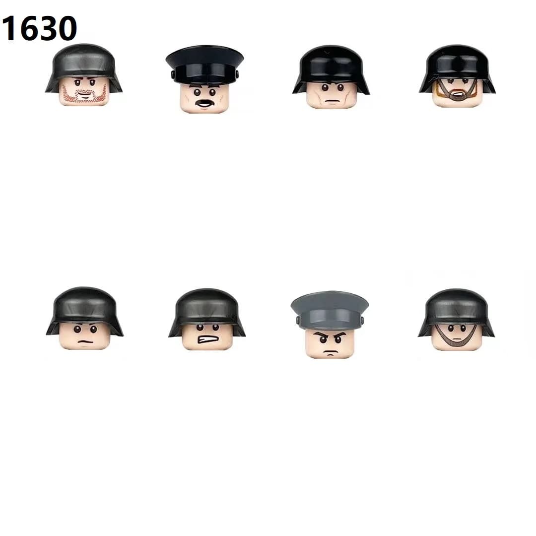 8pcs arma militare WW2 germania Mini Action Figures Army Soldier Pistol MOC Guns Building Blocks mattoni giocattoli per ragazzi Juguetes