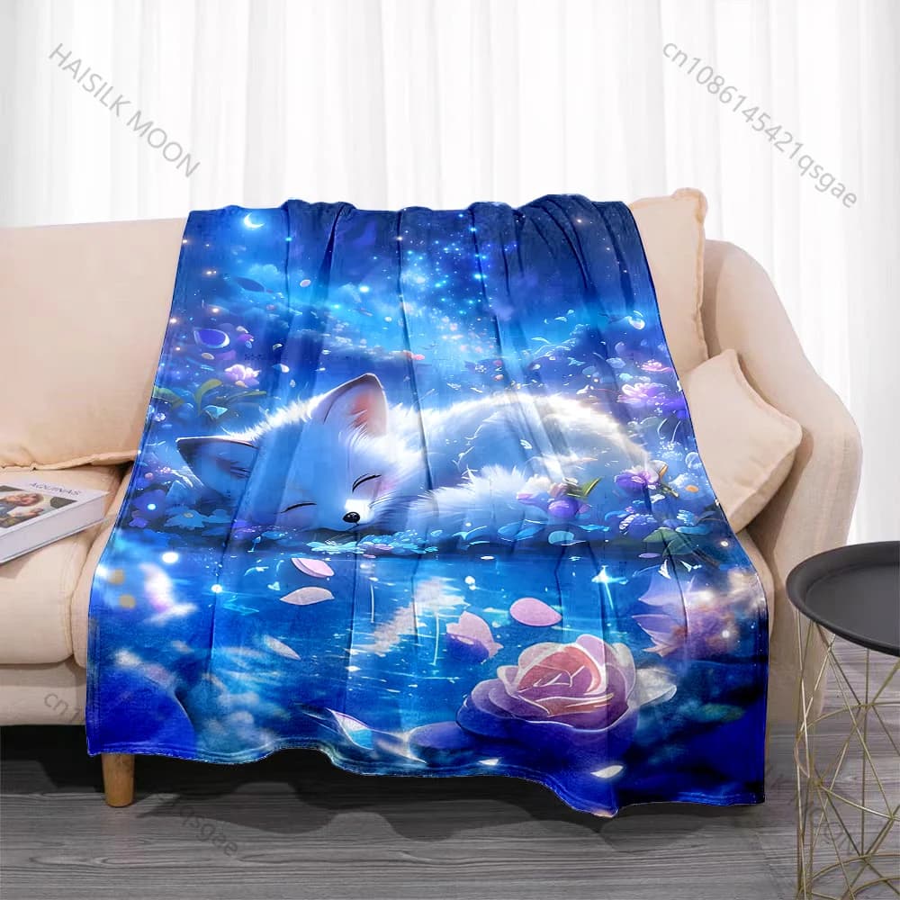 Coperta con stampa di loto dorato e Koi che si avvolgono, in flanella, morbida e calda, per tutte le stagioni, casa, campeggio, picnic, camper