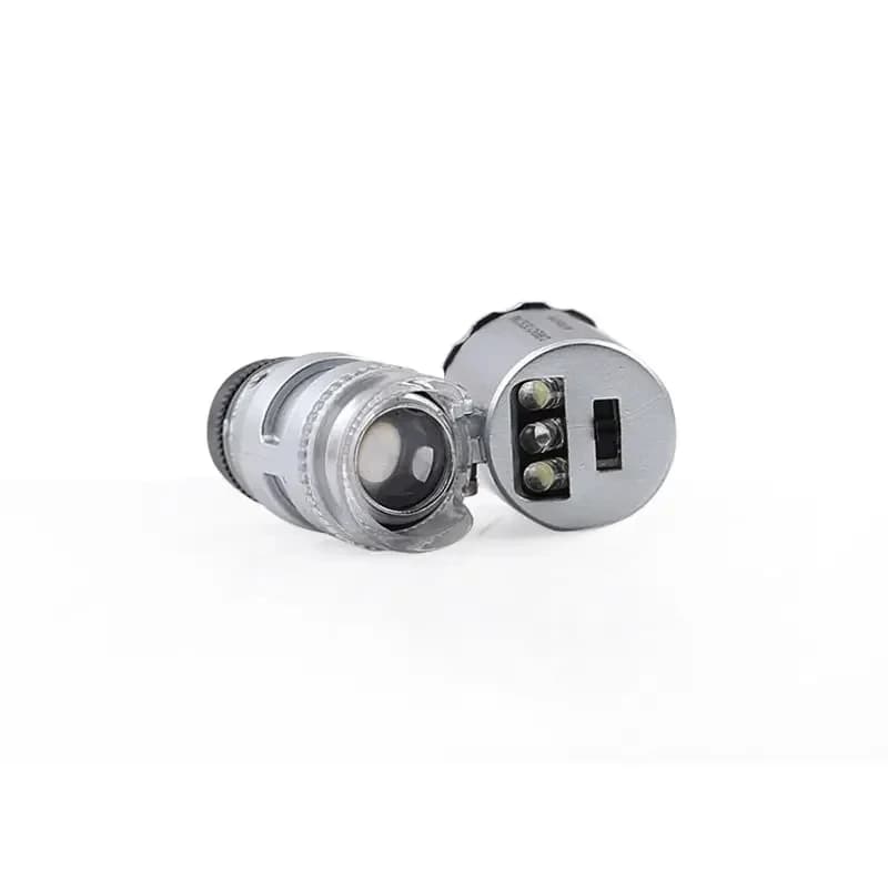 Microscopio Tascabile 60X con Luce UV, Lente d'Ingrandimento per Gioielli, Ultima Versione 100% HD, Lente Portatile 60x con LED