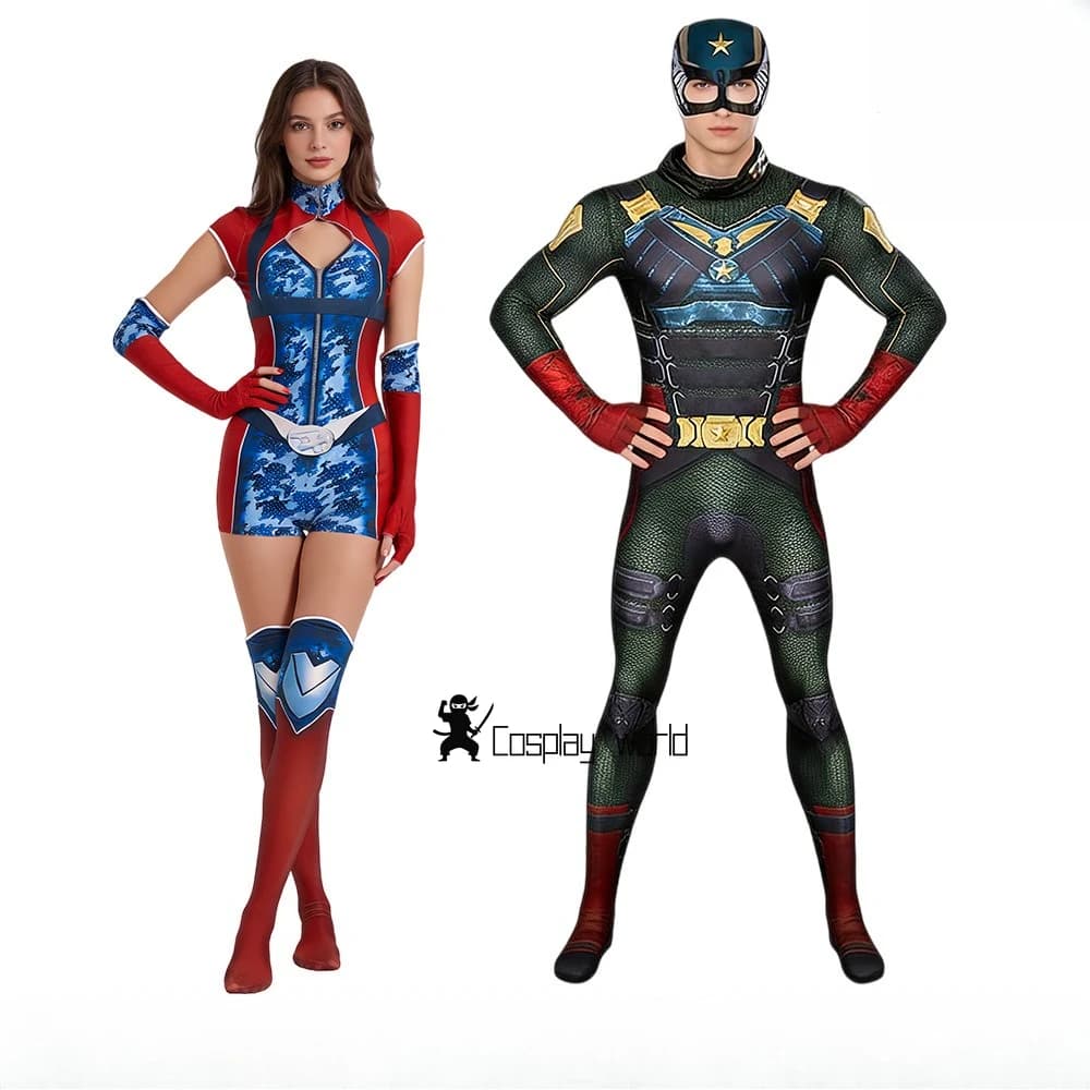 Costumi per Cosplay della Serie The Boys: Stormfront/Homelander, per Halloween, Uomo e Donna, per Feste a Tema Fumetti e Spettacoli