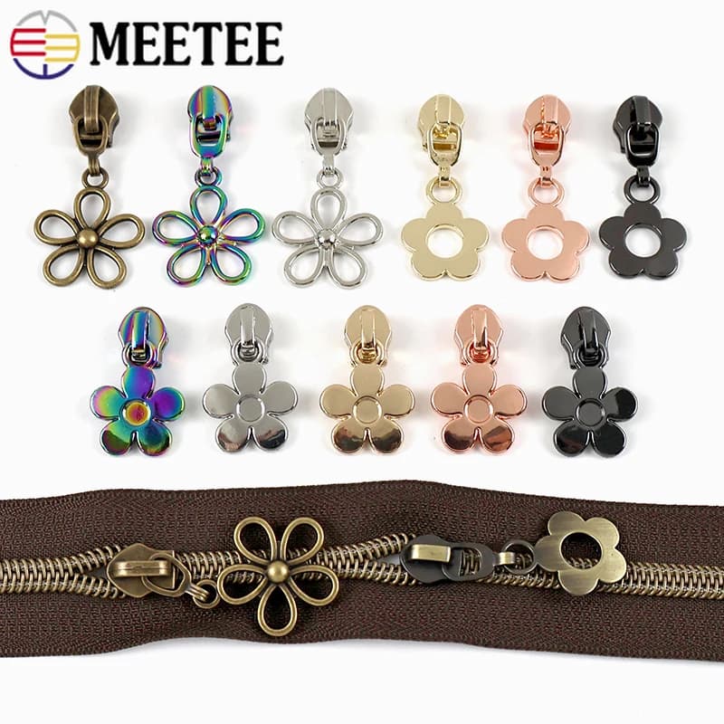 5-20 pezzi 5 # Cursori con cerniera per nastro con cerniera in nylon Vestiti Cerniere tascabili Tirare borse Cappotto Zampe Teste Kit di riparazione Accessori per cucire fai da te