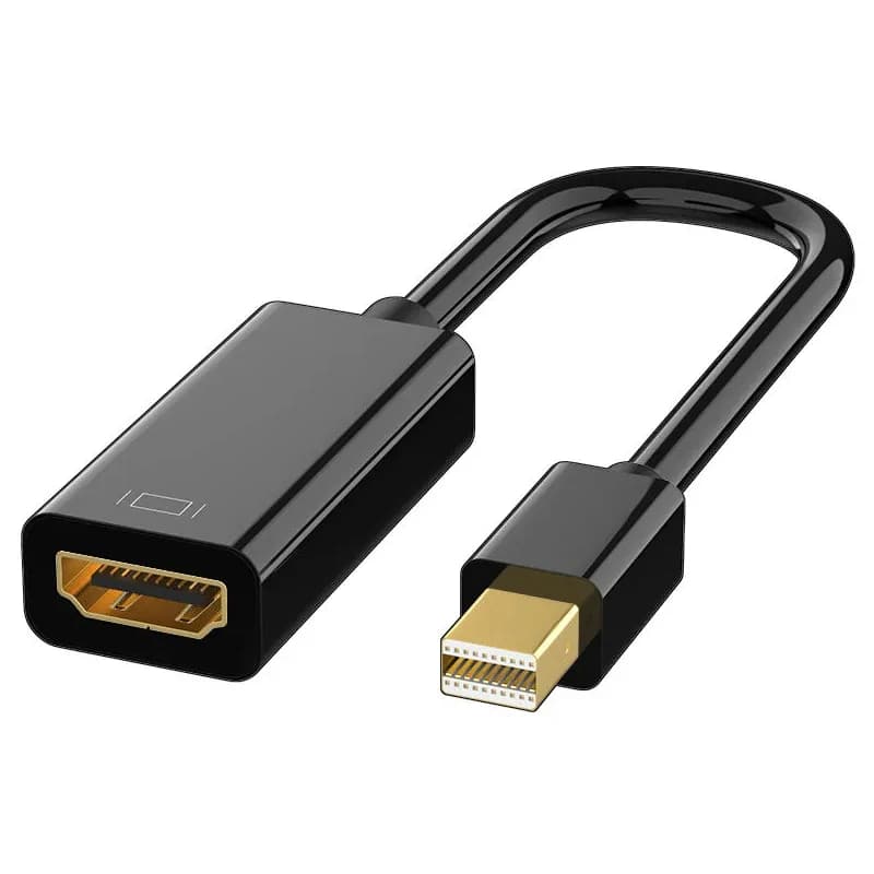 Compatible adapter Mini DisplayPort to HDMI Converter Mini DP male to HD female 4K/1080P compatible for MacBook Air/Pro