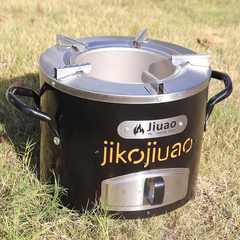 Stufa a legna in acciaio inossidabile Cucina all'aperto Campeggio Picnic Stufa a fuoco portatile multifunzionale