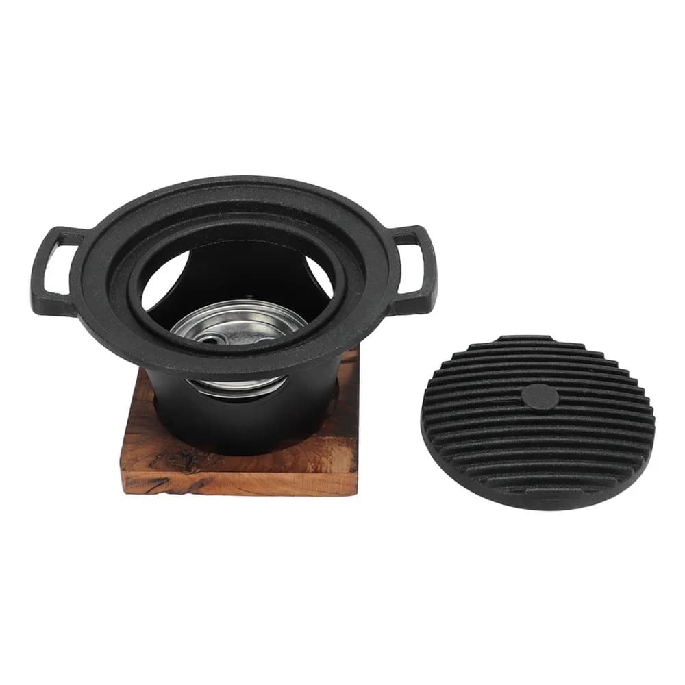 Party Cooking Aluminum Alloy Charcoal Grill Portable Durable Hibachi Grill Mini Non-Stick Tabletop BBQ Outdoor/Indoor