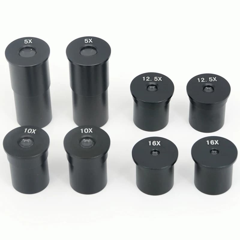 FYSCOPE 2 pz/1 paia 5X 10X 12.5X 16X Huygens Lente Oculare per Microscopi Biologici 23.2mm Huygens Oculare