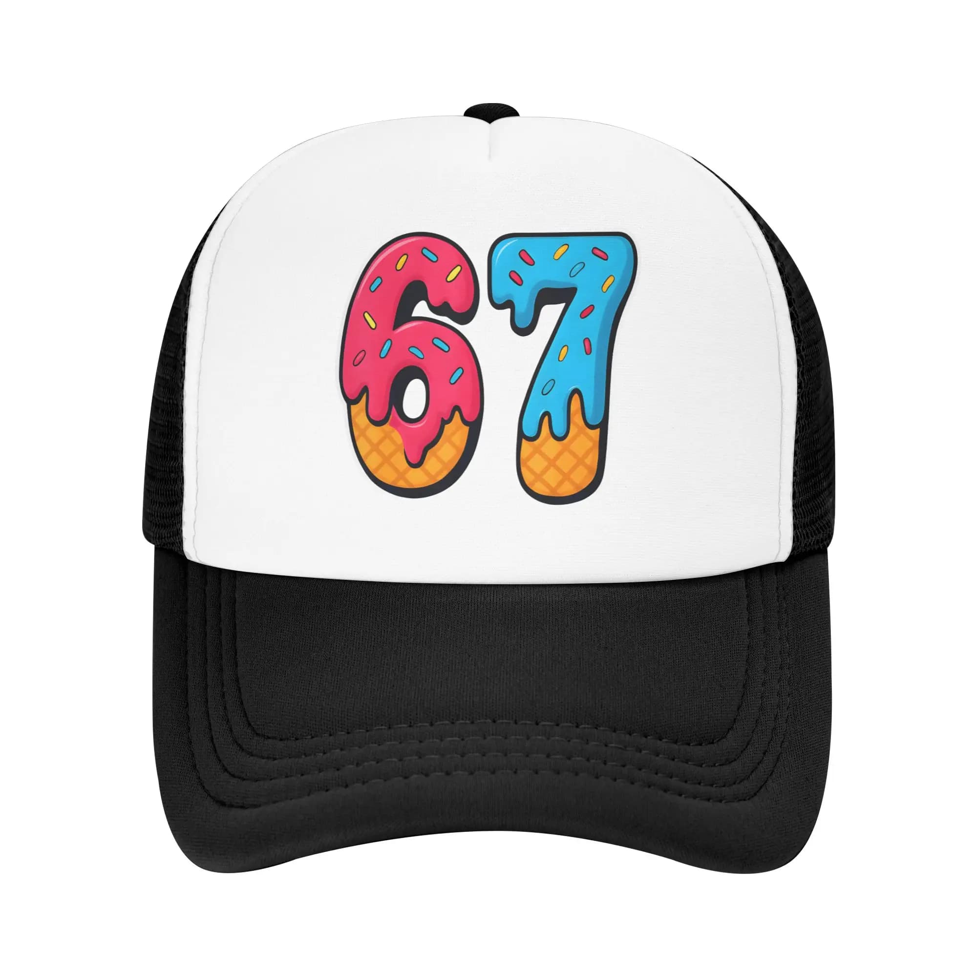 Cappellino da Baseball Casual 67 Ice Cream Drip Six Seven Gen Alpha Slang, Cappello Trucker Primaverile, Cappellino da Tennis e Skate, Snapback, Cappelli da Baseball da Uomo