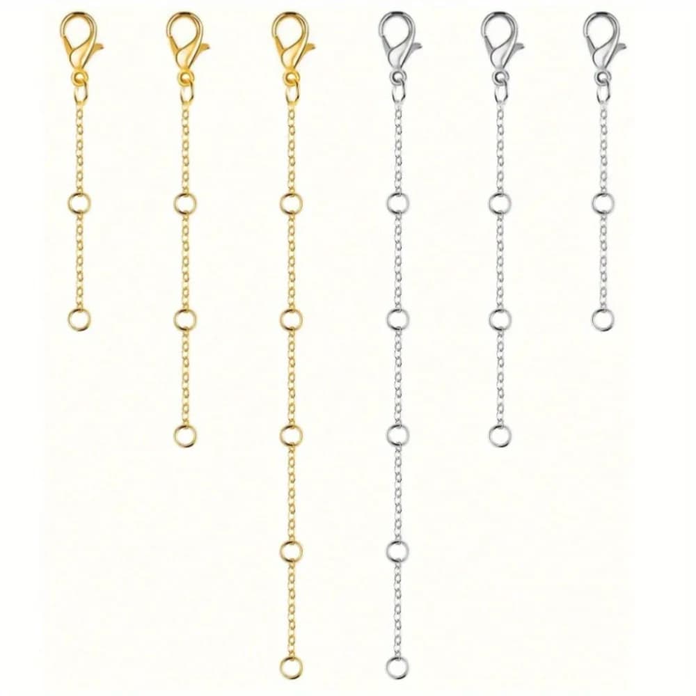 New Lobster Clasp Plus Tail Chain Adjustment Chain Jewelry Extension Chain Simple Necklace Accessories