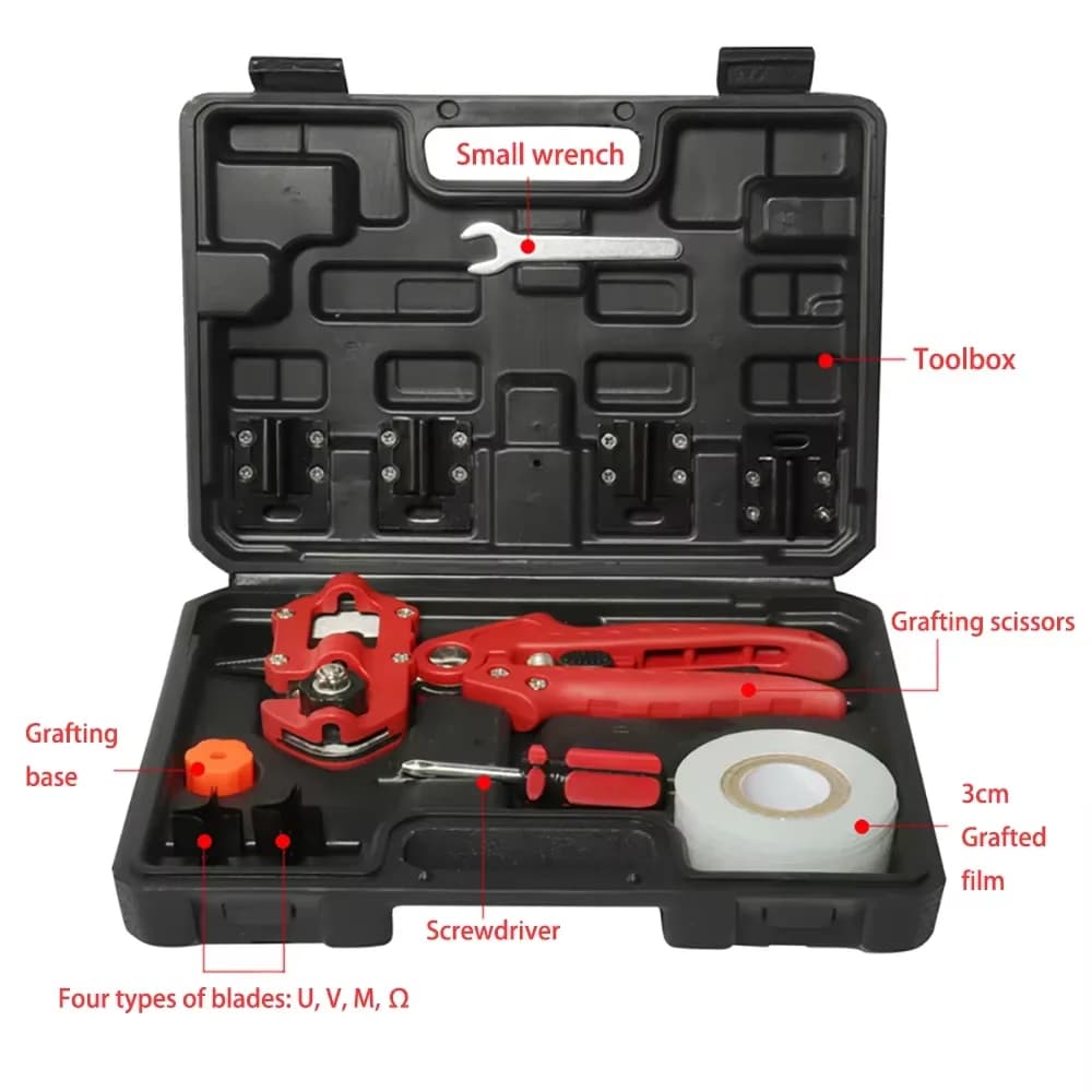 Multifunctional Garden Mounting Kit, Fruit Tree Potting Scissors, Gear Boxing Machine