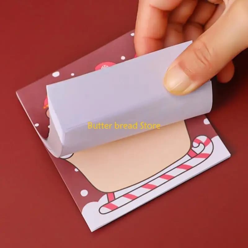 W89C SQUISITE Pocket Note Pad 50 Fogli/Pad Memo Pad Pass per feste Natale