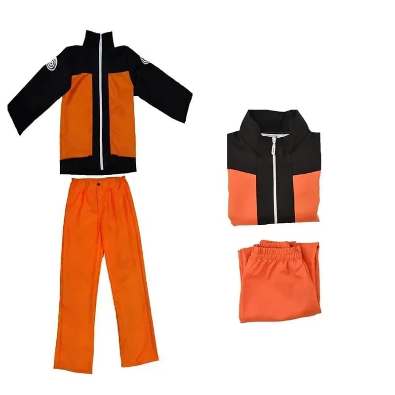 Anime Shippuuden Cosplay Uzumaki Kostuum Volwassen Kinderen Jas Broek Pruik Halloween Prestaties Kleding