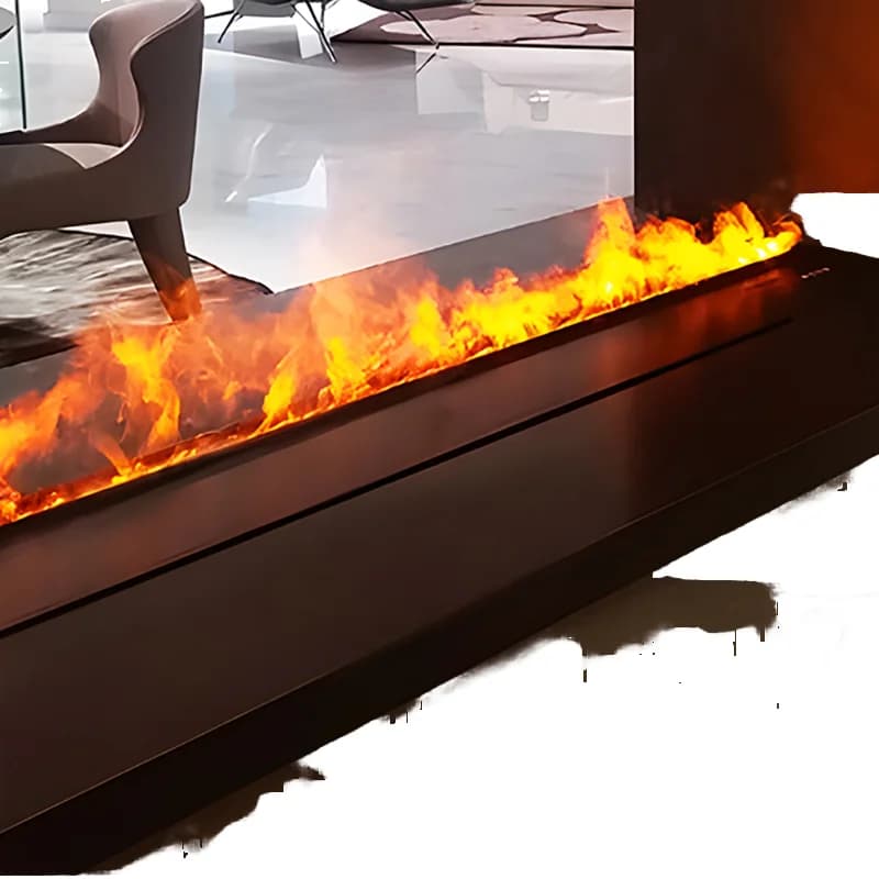 Camino elettrico personalizzabile Telecomando Acqua a vapore Cambia colore LED Montaggio a parete Inserto Umidificatore a fiamma d'acqua a vapore