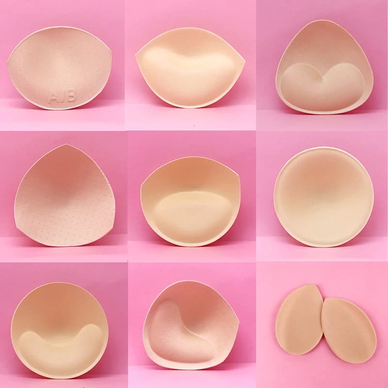 1 paio di inserti in spugna imbottiti per reggiseno, per costume da bagno, push-up, imbottiture per reggiseno, accessori intimi da donna