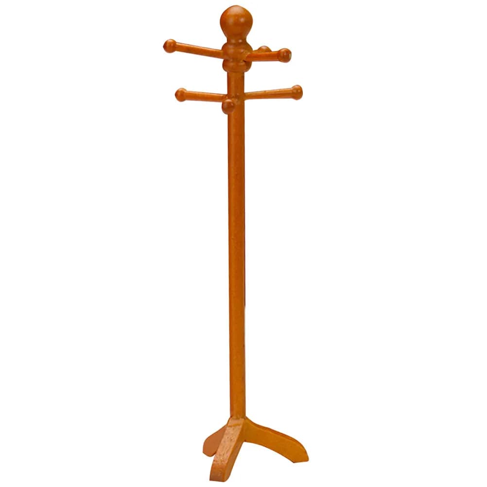 Appendiabiti in Miniatura in Legno, Robusto Organizzatore di Vestiti per Case in Miniatura, Camerette e Decorazione Stanze Scolastiche