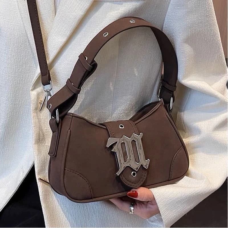 2026 Women New Vintage Suede Shoulder Bags Lady Niche Design Luxury Designers Bags Girls Fashion Commute Handbag