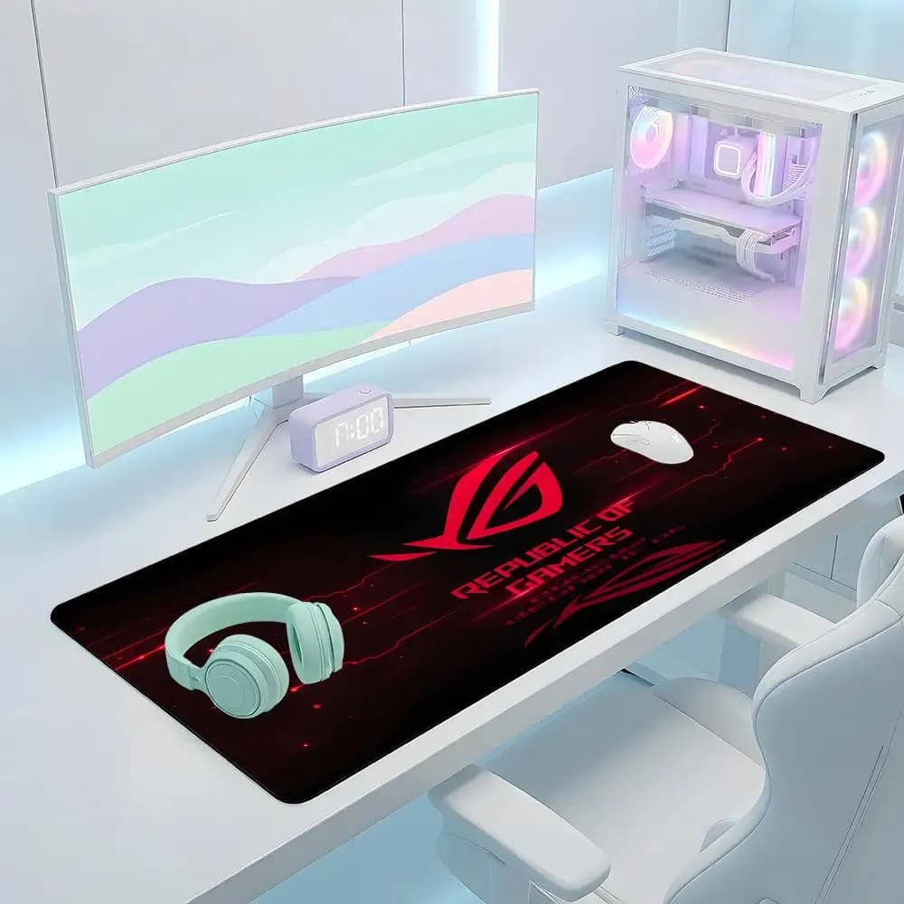 Tappetino per mouse R-republic of Gamers, grande, per gaming, con bordi rinforzati, spesso, per tastiera e scrivania