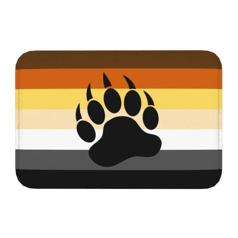 Tailored tile with animal bear paw, non-slip carpet for bathroom, kitchen, garden, 40*60 cm