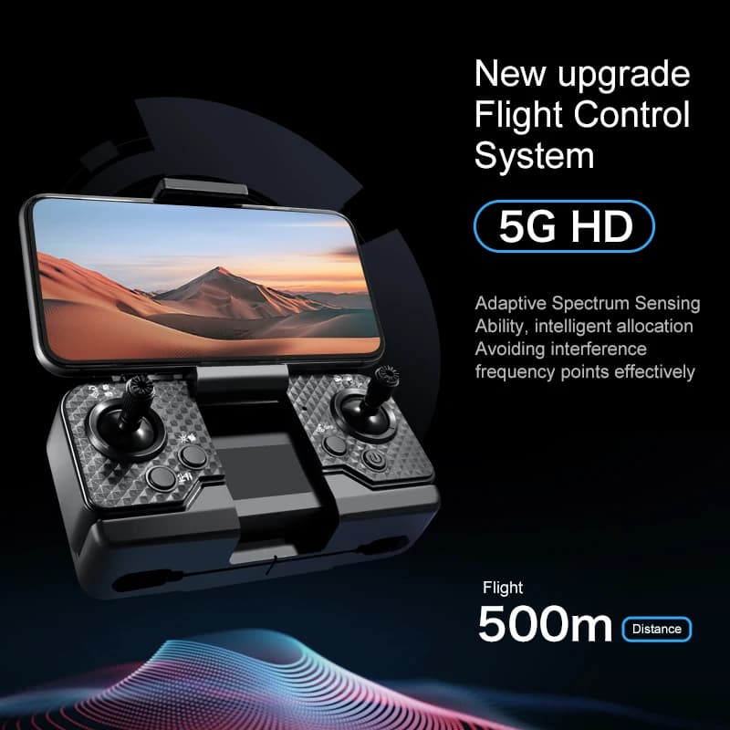 K811MAX Drone senza spazzole 4K HD Cam | Posizionamento GPS, Evitamento Ostacoli | 90 ° Regolazione remota | Ritorno automatico (batteria con una chiave/bassa)