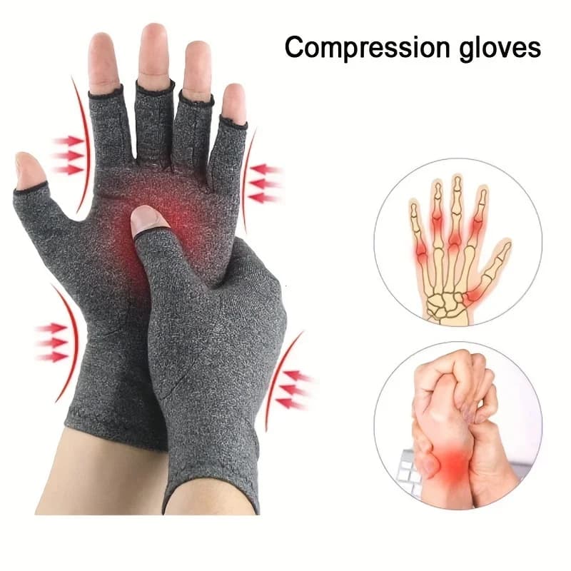 1 paio di guanti a compressione touchscreen, supporto per il polso traspirante per uomo e donna