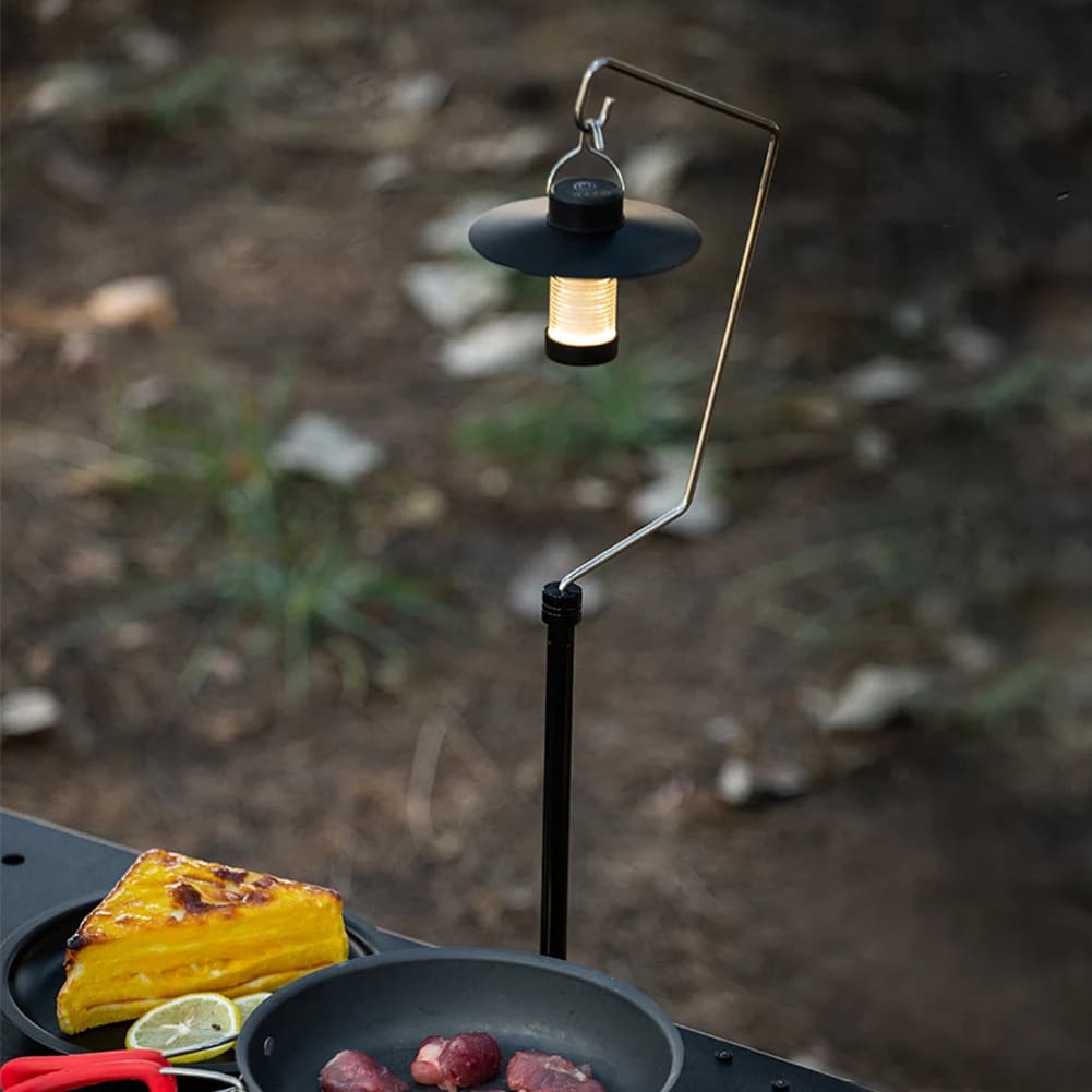 Support for IGT Table Lantern in Aluminum Alloy, Multifunctional Lamp Door for Camping, Picnic, Hiking and Fishing