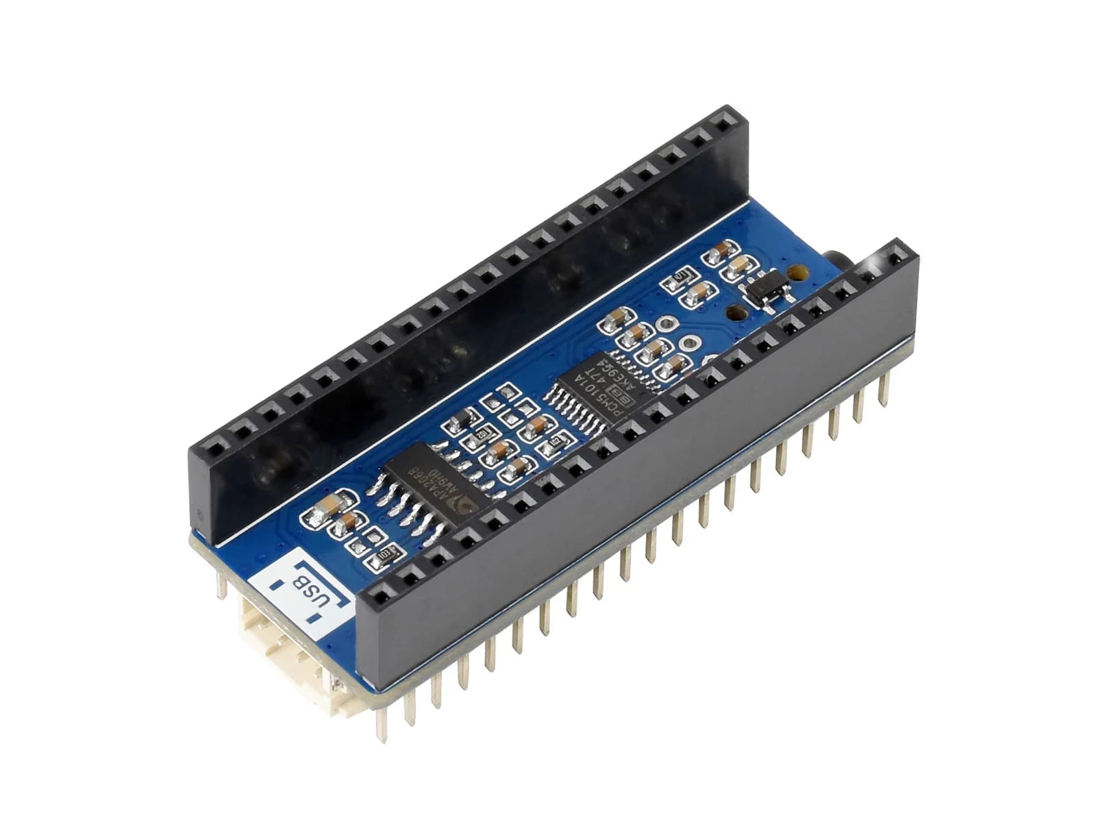 Waveshare Pico-Audio, Audio Expansion Module for Raspberry Pi Pico, Simultaneous Output for Headphones / Speakers