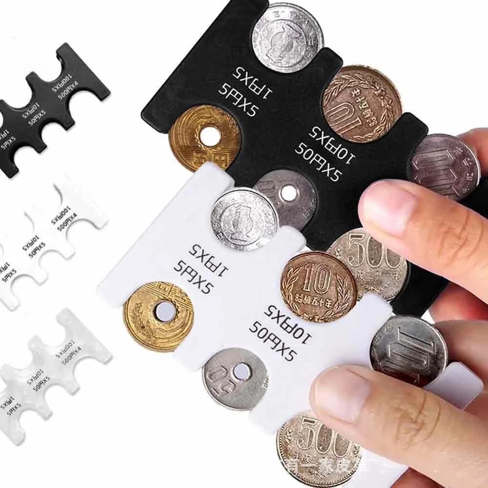 Semplice porta monete in metallo, porta carte da collezione, portafoglio, organizer per porta cambio auto, mini dispenser giapponese Stor
