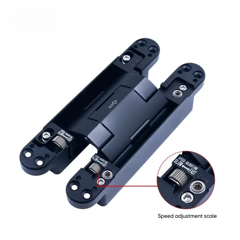Cerniera Nascosta HBG005 per Porte di Mobili e Armadi con Chiusura Idraulica Morbida