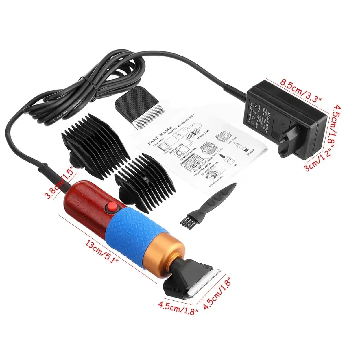 Tosatrice Elettrica Professionale da 200W per Animali Domestici, Tosatrice per Cavalli, Cani, Pecore, Tosatrice per Pelo