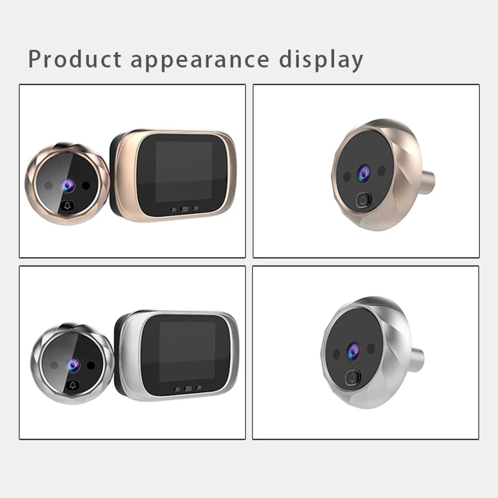 Spioncino digitale Spioncino Telecamera per porta Campanello Visione notturna da 2,8 pollici Riprese fotografiche Monitoraggio digitale della porta per la sicurezza domestica