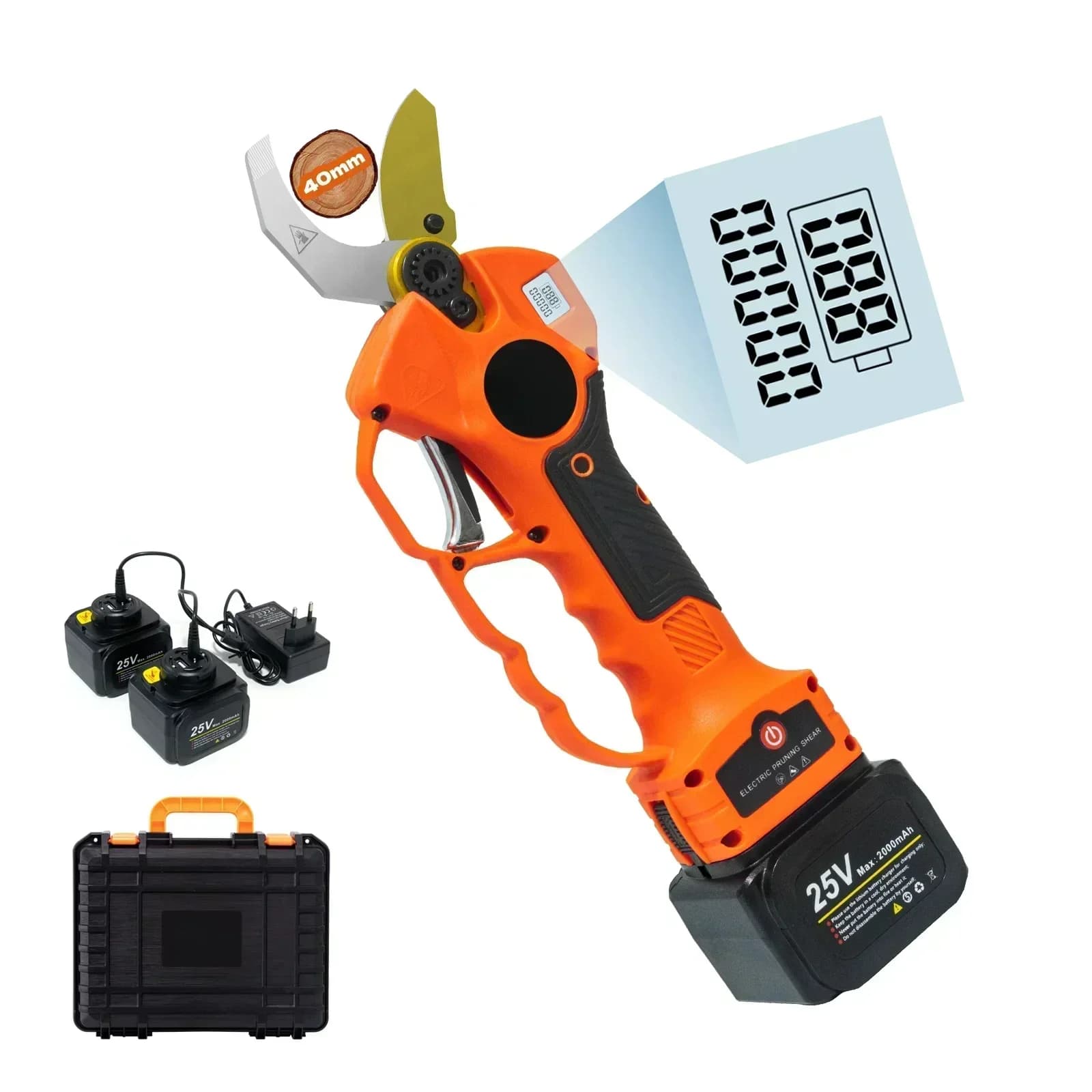 For S840 40mm 25V Battery-powered power Lithium-ion pruning shears Efficient Bonsai Electric Tree Copper Garden Tools