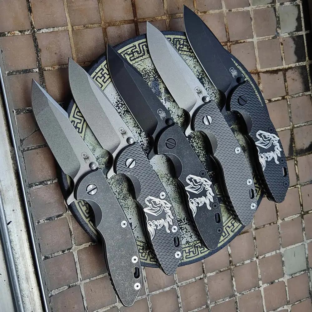 JUFULE Hinderer XM18 60 HRC N690 manico in titanio cuscinetto in ceramica tasca tattica campeggio caccia coltello pieghevole all'aperto strumento EDC