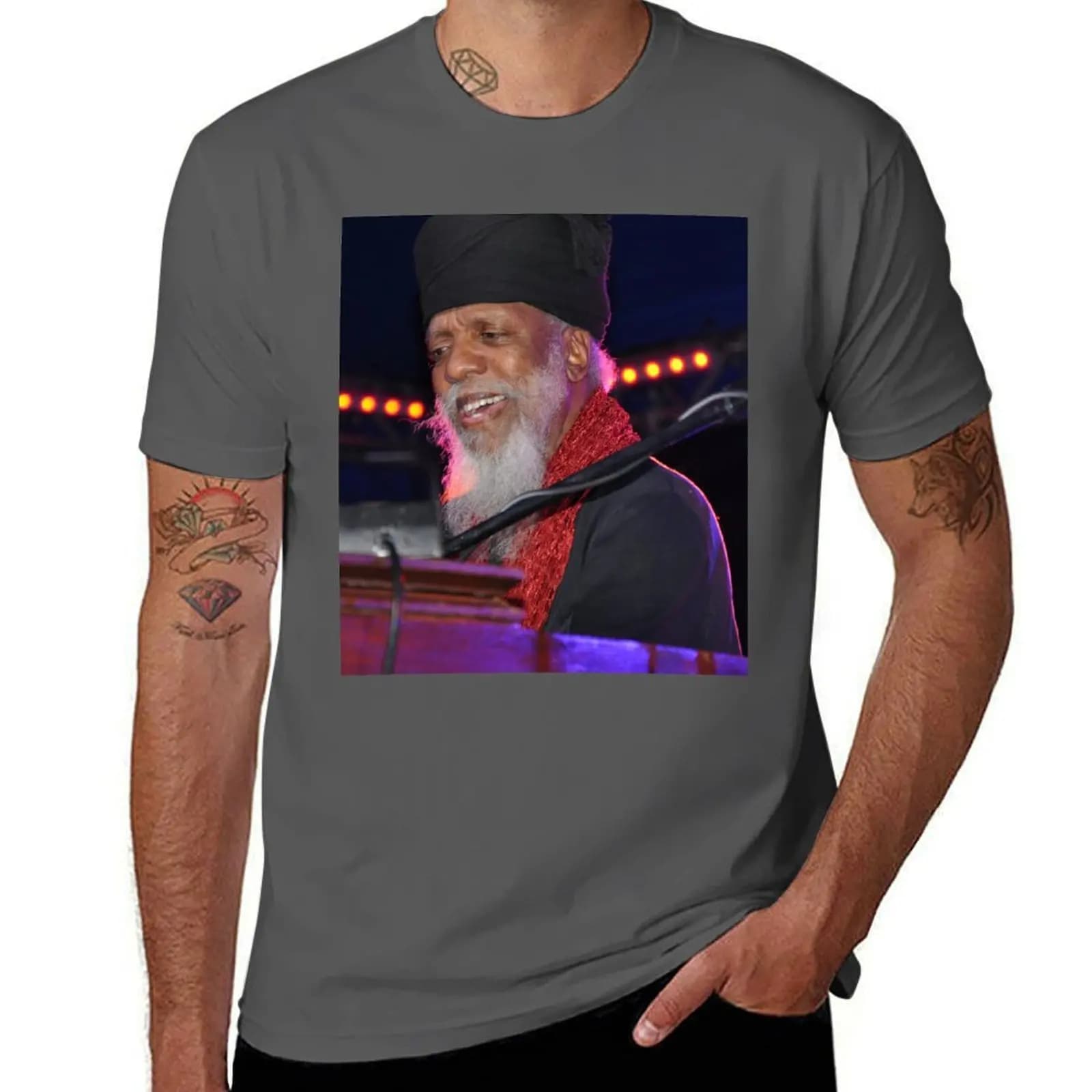 @ Lonnie 2012 Smith Blues Dr. Jazz T-shirt casual da giorno a maniche corte