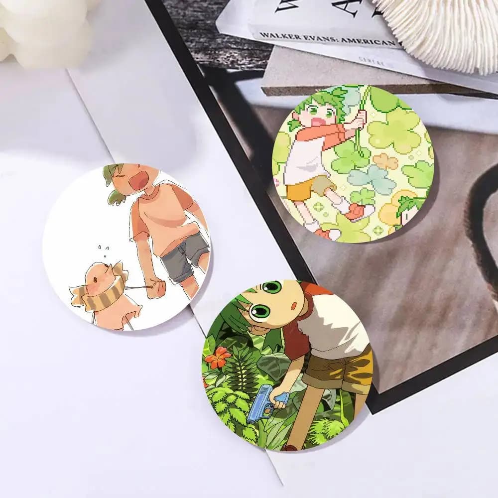 Spille Anime Bilibili Yotsubato, Distintivi Cartoon per Amici, Accessori da Collezione per Zaini e Vestiti, Gioielli Regalo