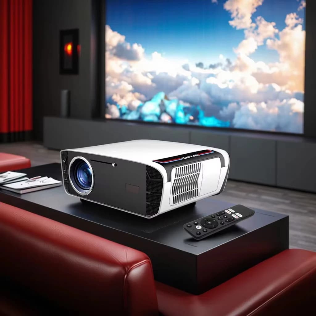 Proiettore Smart A9G Pro con Google TV, Home Theater Portatile, Schermo da 300 Pollici, LED, WIFI, BT