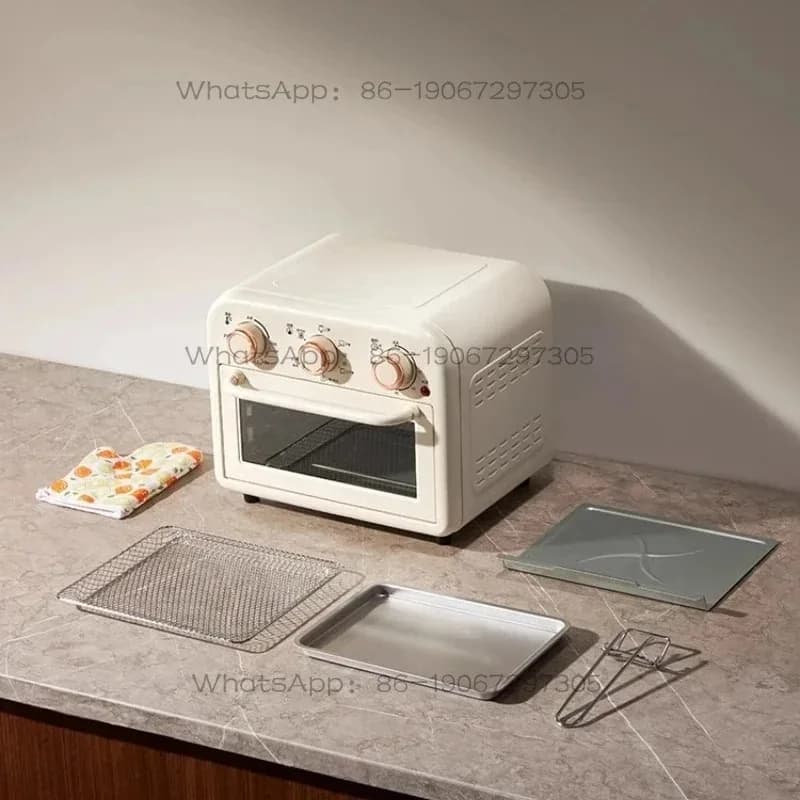 Piccola Friggitrice Multifunzione Elettrica, Forno per Cottura, Friggitrice ad Aria da 12L per Uso Domestico