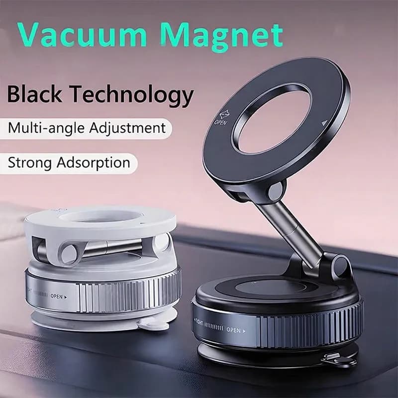 K007 Forte supporto magnetico per telefono da auto Design pieghevole 360 ° Supporto sottovuoto regolabile per auto/scrivania/bagno/supporto universale
