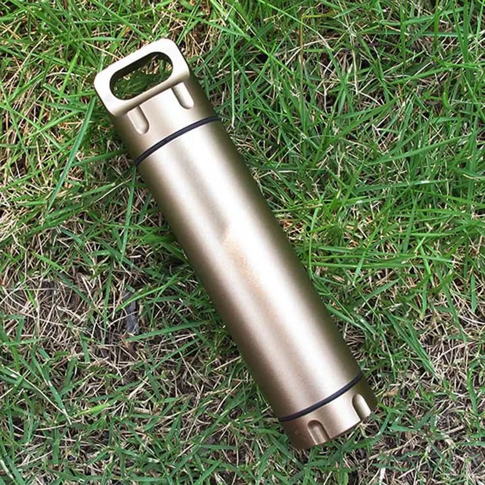 Drug Organizer Pocket Canister Container Dry Bottle Pill Box Capsule Container Emergency Capsule Bottle Waterproof Sealed Tank