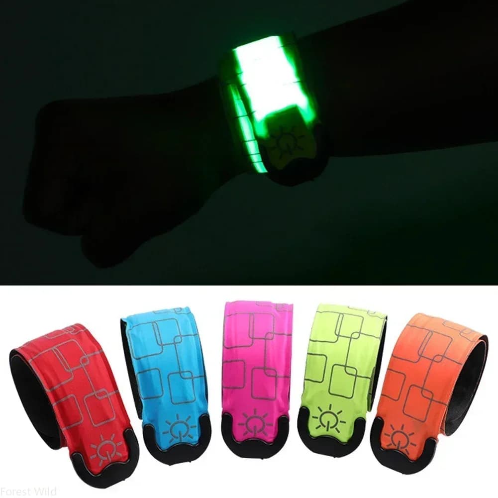 USB Rechargeable LED Armband Night Light Running Safety Belt Glow Wristband For Bike Walking Cycling Warning Lights Kit Set