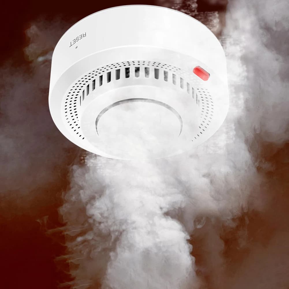 Rilevatore di fumo intelligente, allarme antincendio compatto e facile da usare, allarme antifumo WiFi per la famiglia e la casa