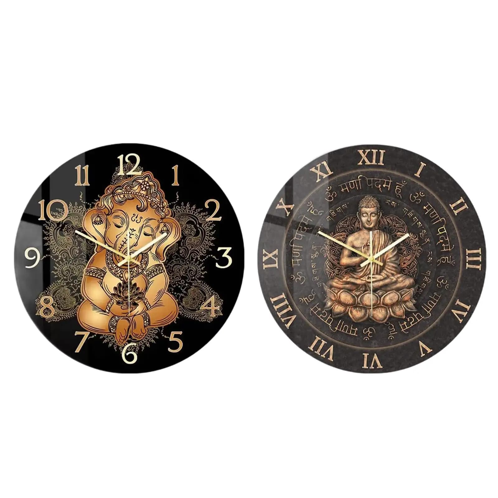 Modern Acrylic Modern Acrylic Large Round Elegant Wall Clock, Living Room, Kitchen, Bedroom