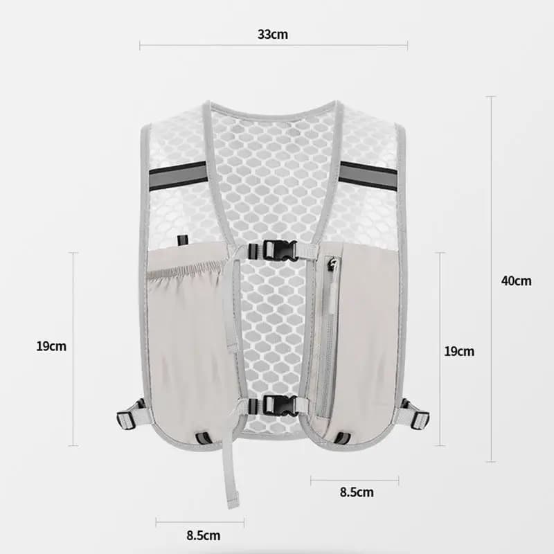 Hiking Cycling Marathon Lightweight Water Chest Pack With Phone Storage Pocket Factory Sales Running Hydration Vest Backpack