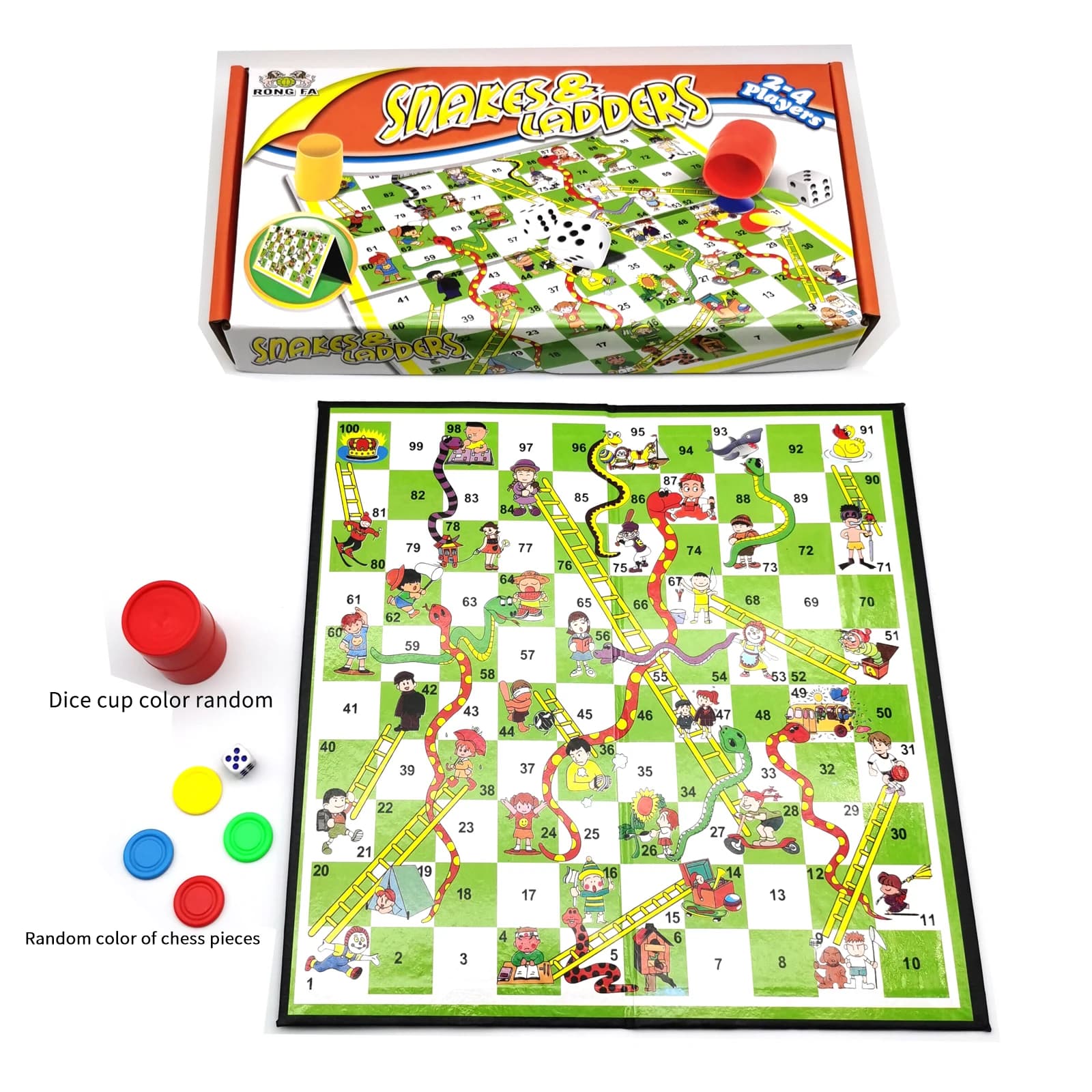 Set da tavolo Serpenti e scale, Gioco di strategia, juegos de mesa, Regalo, Gioco pieghevole portatile, Ideale per viaggiare, Giochi classici,